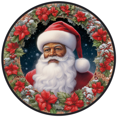 Christmas Sign, Santa Sign, DCO-00542, Sign For Wreath, 10